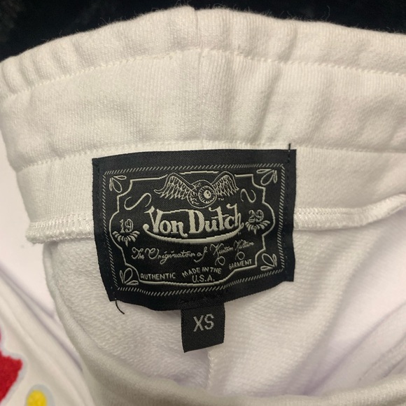 Von Dutch White Sweatpants - Picture 3 of 4